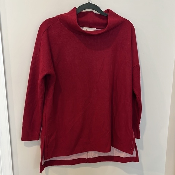 Anthropologie Oversized Theresa Mock Neck Tunic Top XS - Picture 5 of 6